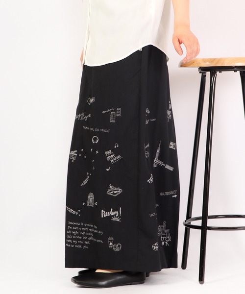 FUNALIVE(ファンアライブ)の「AMERICAN FUDGE ツイル刺繍入りキュロットパンツ(その他パンツ・レディース・ブルー/ベージュ/ブラック/カーキ・FREE)」の11枚目の写真