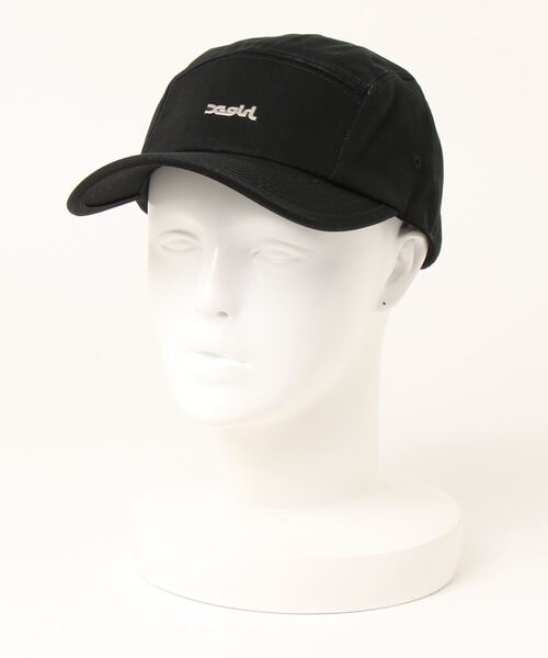 X-girl(エックスガール)の「【X-girl /エックスガール】 MILLS LOGO JET CAP(キャップ・レディース・ブラック/ベージュ・FREE)」の2枚目の写真