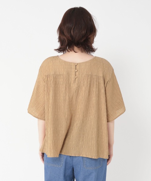 studio CLIP(スタディオクリップ)の「ワイドスリーブシャーリングブラウス(シャツ/ブラウス・レディース・グリーン/ベージュ/ブラック・FREE)」の16枚目の写真