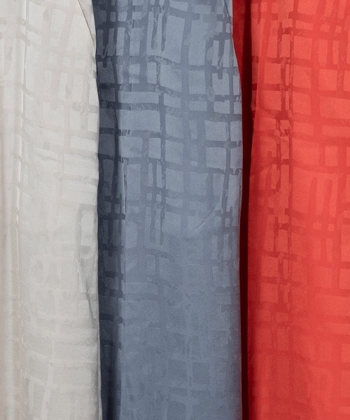 Amiur（エミレ）の「nuance plaid semi wide pants（その他パンツ・レディース・オレンジ/ブルー/アイボリー・S/M）」の7枚目の写真