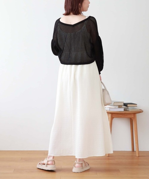 archives（アルシーヴ）の「ギャザーフレアキャミワンピース（ワンピース・レディース・ブラック/ブラウン/オフホワイト・MEDIUM）」の13枚目の写真