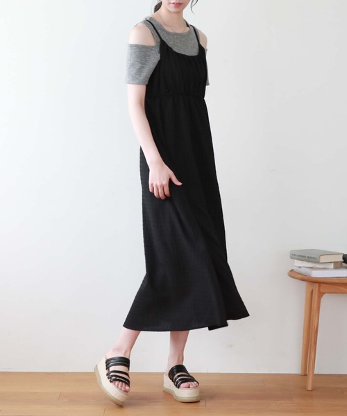 archives（アルシーヴ）の「ギャザーフレアキャミワンピース（ワンピース・レディース・ブラック/ブラウン/オフホワイト・MEDIUM）」の19枚目の写真