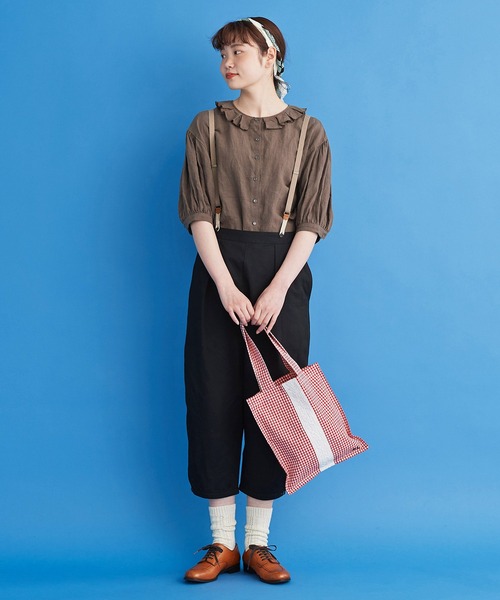 Malle　ブラウス Malle（マル）の「○malle Linen ワッシャー タック衿ブラウス（シャツ