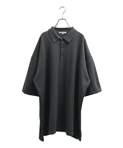 メンズ ポロシャツ 配色 オーバーサイズ 5分袖 P00344 タカキュー TAKA-Q 【DRESS POLOーSHIRT】綿ストレッチ オーバー