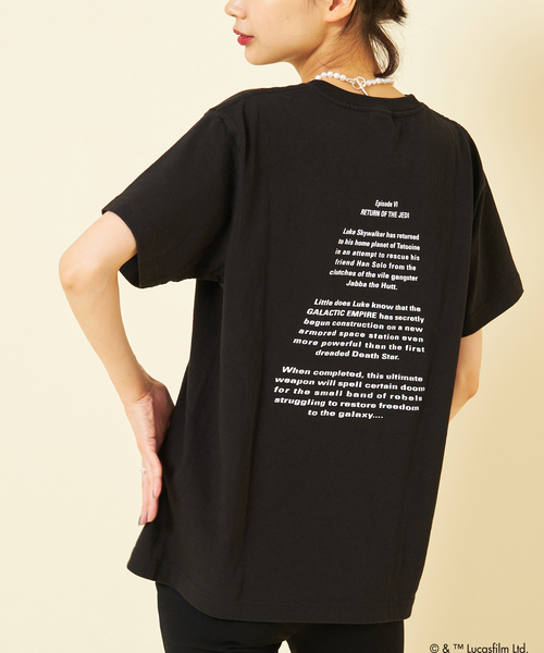 U by SPICK&SPAN（ユーバイスピックアンドスパン）の「STAR WARS Tee ロゴ（Tシャツ/カットソー・レディース・ブラック・FREE）」の13枚目の写真