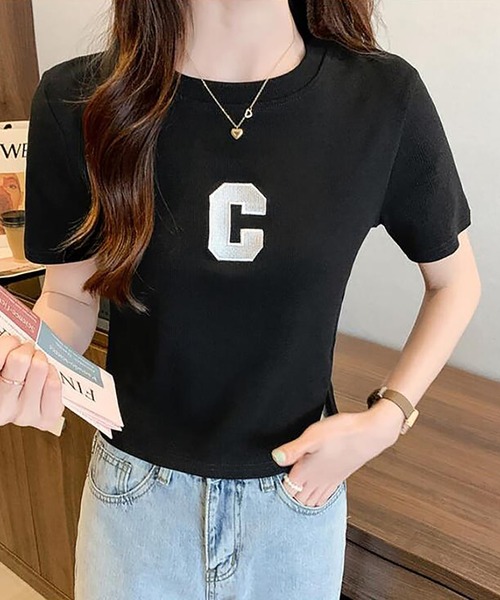 Girly Doll(ガーリードール)の「Tシャツ(Tシャツ/カットソー・レディース・ブラック/ブルー/ホワイト・M/L)」の7枚目の写真