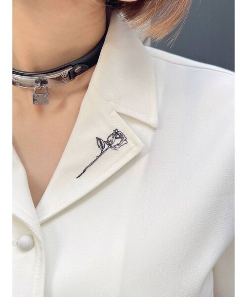 EATME（イートミー）の「padlockフェイクレザーチョーカー（チョーカー・レディース・ブラック・FREE）」の3枚目の写真