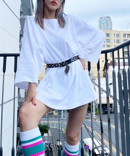 NYLAUS(ナイラス)の「別注 ヘビーウェイト スーパールーズTシャツ(Tシャツ/カットソー・レディース・ホワイト・FREE)」の21枚目の写真