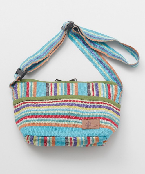 チャイハネ（チャイハネ）の「【チャイハネ】ネパール手織りコットンミニショルダーバッグ（ショルダーバッグ・メンズ・パープル/ホワイト×ブルー/ホワイト/イエロー系その他/ラベンダー/ブルー/グリーン/レッド/ブルー系その他/ダークブルー/グリーン系その他・FREE）」の16枚目の写真