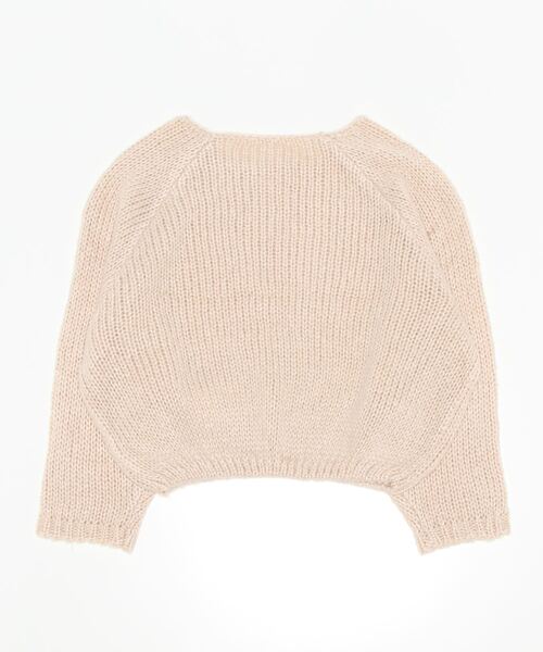 flower（フラワー）の「フェミニンニットトップ（ニット/セーター・レディース・ベージュ/ブラウン/アイボリー・FREE）」の4枚目の写真