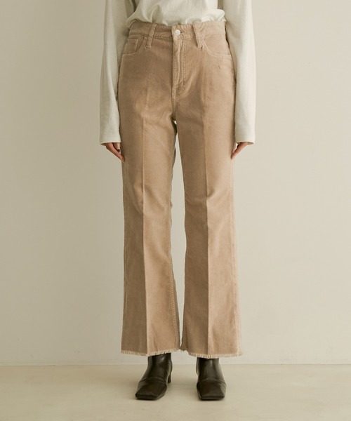 SALON adam et rope'（サロン アダム エ ロペ）の「【Healthy DENIM for SALON】別注Lotus フレアーコーデュロイパンツ（その他パンツ・レディース・ブラウン・23/24/25/26/22）」の8枚目の写真