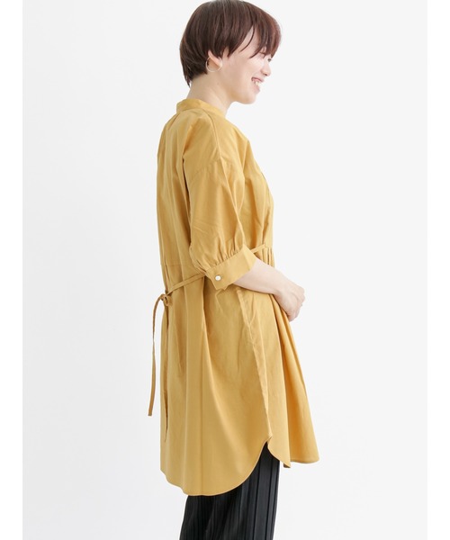 Lugnoncure(ルノンキュール)の「ヨーク切替タックチュニック(シャツ/ブラウス・レディース・ブラック/オフホワイト/イエロー・フリ-)」の9枚目の写真