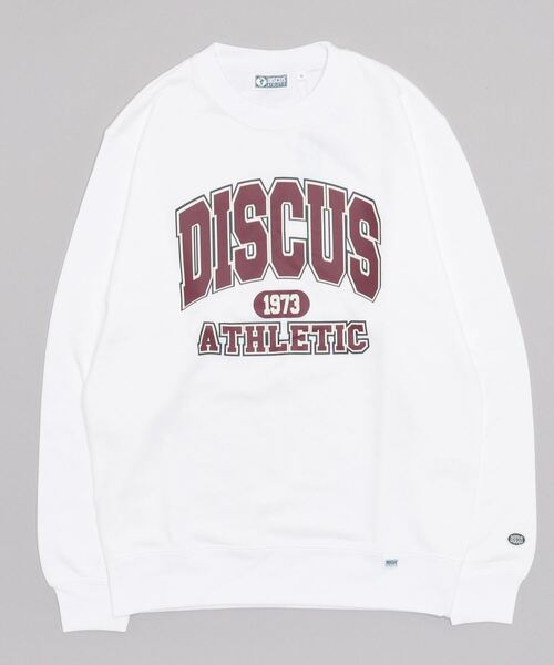 DISCUS(ディスカス)の「DISCUS/ディスカス カレッジロゴ ビッグシルエット スウェットトレーナー(スウェット・レディース・ホワイト/グレー/グリーン/オートミール・M/L/XL)」の5枚目の写真