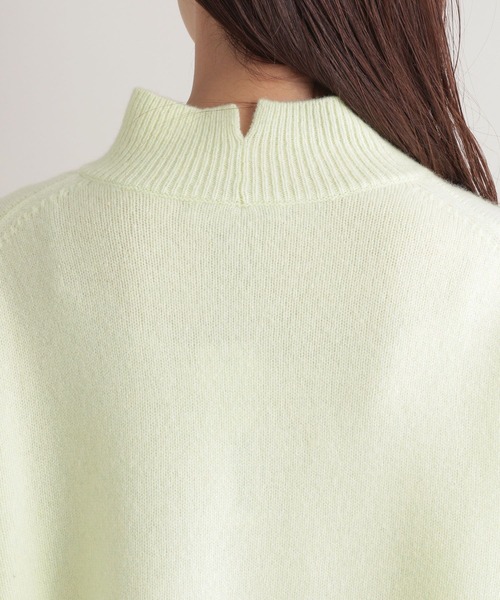 Andemiu（アンデミュウ）の「ウールカシミヤハイネックニット295030（ニット/セーター・レディース・ブラウン/ブルー/ライトイエロー・FREE）」の15枚目の写真