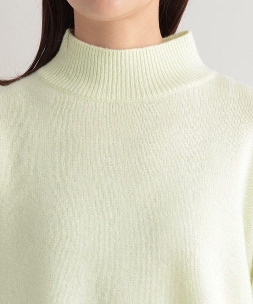 Andemiu（アンデミュウ）の「ウールカシミヤハイネックニット295030（ニット/セーター・レディース・ブラウン/ブルー/ライトイエロー・FREE）」の8枚目の写真