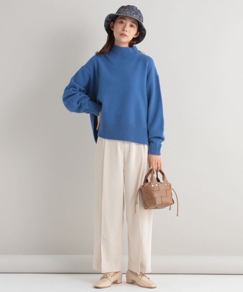 Andemiu（アンデミュウ）の「ウールカシミヤハイネックニット295030（ニット/セーター・レディース・ブラウン/ブルー/ライトイエロー・FREE）」の22枚目の写真