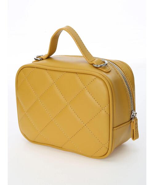 Lugnoncure（ルノンキュール）の「キルティングショルダーバッグ（ハンドバッグ・レディース・ブラック/オフホワイト/イエロー・ﾌﾘ-）」の19枚目の写真