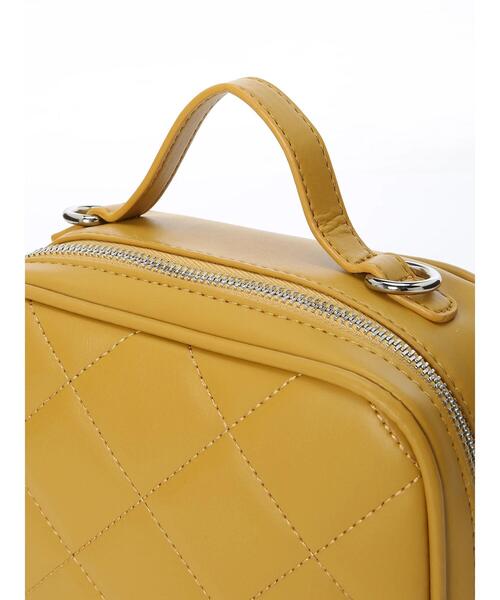 Lugnoncure（ルノンキュール）の「キルティングショルダーバッグ（ハンドバッグ・レディース・ブラック/オフホワイト/イエロー・ﾌﾘ-）」の21枚目の写真