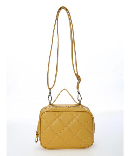 Lugnoncure（ルノンキュール）の「キルティングショルダーバッグ（ハンドバッグ・レディース・ブラック/オフホワイト/イエロー・ﾌﾘ-）」の22枚目の写真