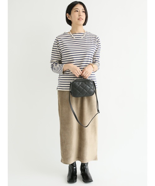 Lugnoncure（ルノンキュール）の「キルティングショルダーバッグ（ハンドバッグ・レディース・ブラック/オフホワイト/イエロー・ﾌﾘ-）」の10枚目の写真