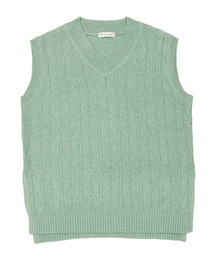 TOKYO SHIRTS | Vネック ゆるシルエット ニットベスト(ベスト)