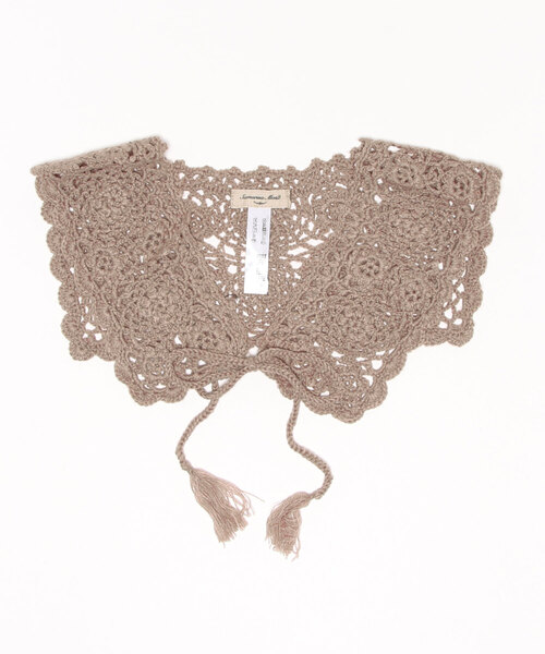 Samansa Mos2（サマンサ モスモス）の「手編みセーラーニット付け襟