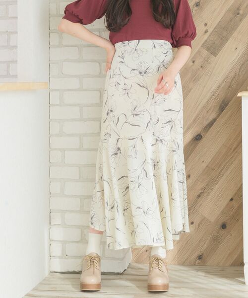 ems excite（エムズエキサイト）の「ジョーゼットマーメイドSK（スカート・レディース・ブラック/パープル/ブラウン/ホワイト系その他・FREE）」の17枚目の写真