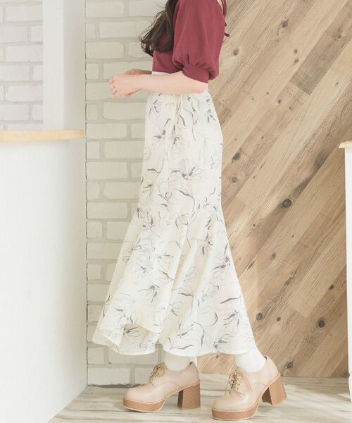 ems excite（エムズエキサイト）の「ジョーゼットマーメイドSK（スカート・レディース・ブラック/パープル/ブラウン/ホワイト系その他・FREE）」の9枚目の写真