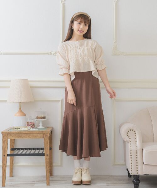 ems excite（エムズエキサイト）の「ジョーゼットマーメイドSK（スカート・レディース・ブラック/パープル/ブラウン/ホワイト系その他・FREE）」の14枚目の写真