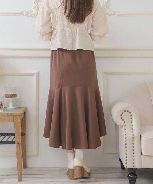 ems excite（エムズエキサイト）の「ジョーゼットマーメイドSK（スカート・レディース・ブラック/パープル/ブラウン/ホワイト系その他・FREE）」の11枚目の写真