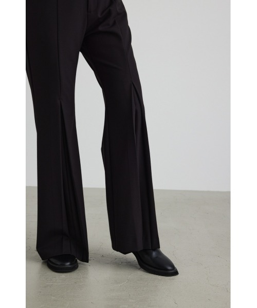 STYLEMIXER（スタイルミキサー）の「フロントプリーツフレアパンツ（その他パンツ・レディース・ブラック/ベージュ・SMALL/X-SMALL/MEDIUM）」の6枚目の写真
