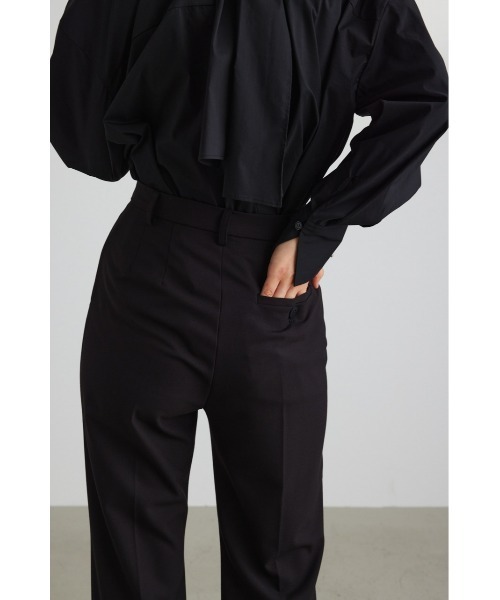 STYLEMIXER（スタイルミキサー）の「フロントプリーツフレアパンツ（その他パンツ・レディース・ブラック/ベージュ・SMALL/X-SMALL/MEDIUM）」の8枚目の写真