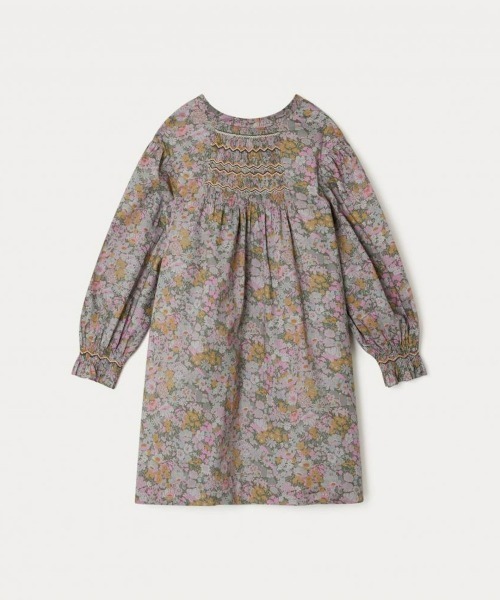 限定リバティ スモッキングドレス