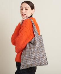 BEAUTY&YOUTH UNITED ARROWS | チェック ロゴ ポータブル トートバッグ(トートバッグ)
