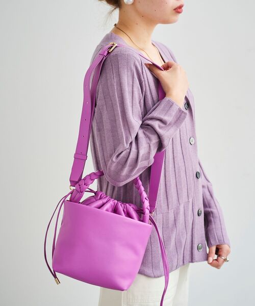 le.coeur blanc（ルクールブラン）の「メッシュハンドルショルダーバッグ（ショルダーバッグ・レディース・ピンク/ブラック・FREE）」の10枚目の写真