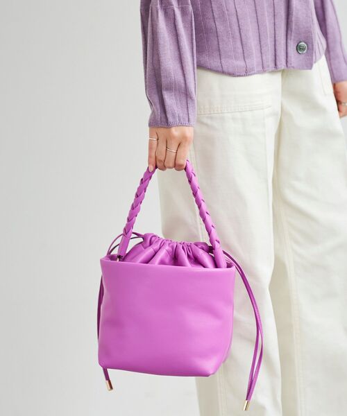 le.coeur blanc（ルクールブラン）の「メッシュハンドルショルダーバッグ（ショルダーバッグ・レディース・ピンク/ブラック・FREE）」の11枚目の写真