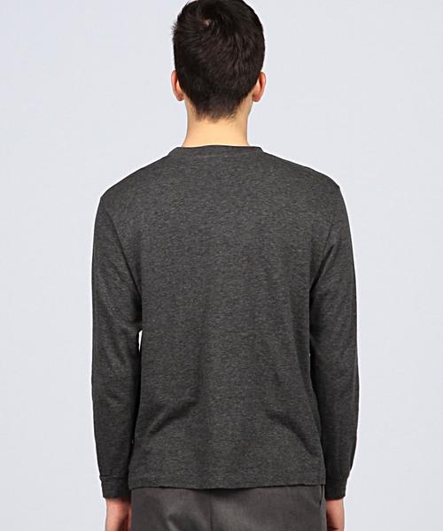 COMOLI グレー 長袖カットソー COMOLI コモリ 長袖 カットソー サイズ2 ダークグレー コットン COMOLI