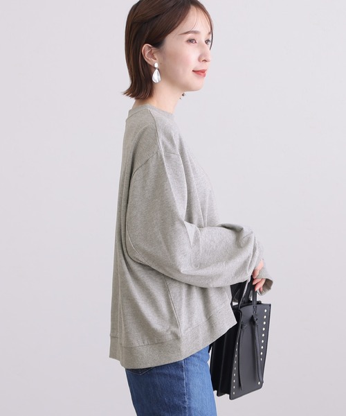 ElegChic（エレグシック）の「袖ぷっくりスリーブプルオーバー（Tシャツ/カットソー・レディース・ブラック/杢グレー/オフホワイト・LL～3L/4L～5L/M～Ｌ）」の13枚目の写真