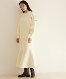 ヘムフレア―ニットマーメイドワンピース