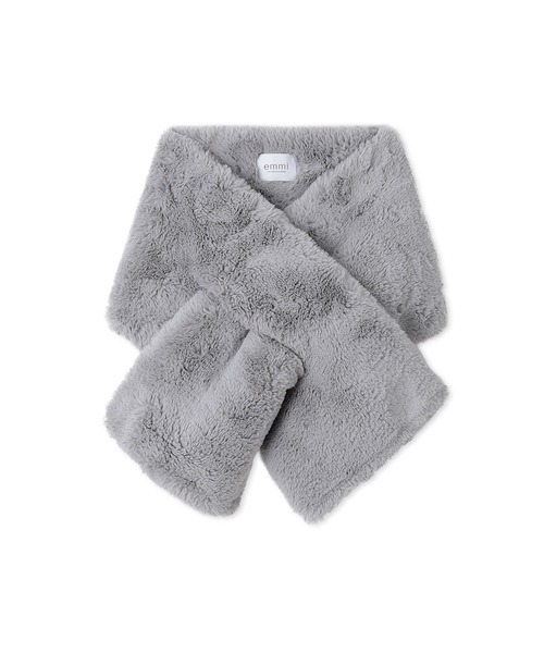 emmi（エミ）の「【emmi atelier】ecoファービッグストール（マフラー・レディース・グレー/ベージュ・FREE）」の16枚目の写真