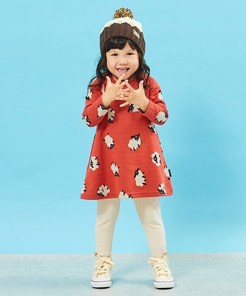 kladskap（クレードスコープ）の「配色ニット帽（ニットキャップ/ビーニー・キッズ・ダークブラウン/モスグリーン・M/L）」の13枚目の写真