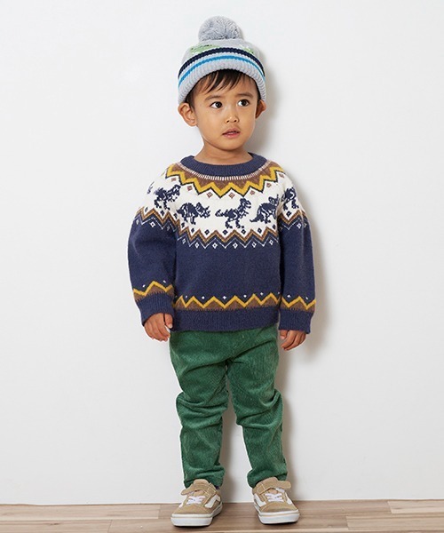 kladskap（クレードスコープ）の「配色ニット帽（ニットキャップ/ビーニー・キッズ・ダークブラウン/モスグリーン・M/L）」の20枚目の写真