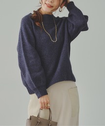 Chez toi | MIX糸ラグラン切替袖ボリュームプルオーバー(ニット/セーター)