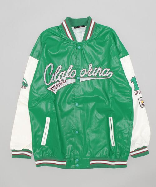 【セール】【Bl】 PUスタジャン（スタジャン）｜ARCHIVER（アーカイバ）