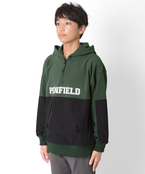 PEN FIELD(ペンフィールド)の「【Penfield】マイクロフリース・ハーフジップパーカー(パーカー・キッズ・イエロー/チャコールグレー/グレー/カーキ・140cm/150cm/160cm/170cm)」の18枚目の写真