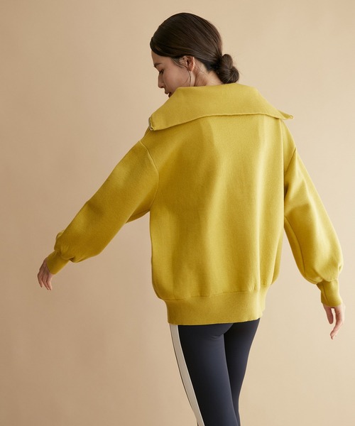 NERGY(ナージー)の「セーラーカラーZIPブルゾン(ブルゾン・レディース・ブラック/イエロー/ベージュ・FREE)」の6枚目の写真