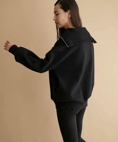 NERGY(ナージー)の「セーラーカラーZIPブルゾン(ブルゾン・レディース・ブラック/イエロー/ベージュ・FREE)」の8枚目の写真