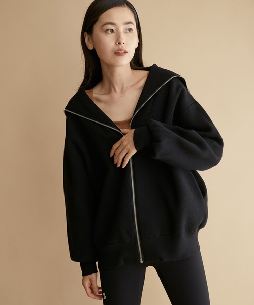 NERGY(ナージー)の「セーラーカラーZIPブルゾン(ブルゾン・レディース・ブラック/イエロー/ベージュ・FREE)」の9枚目の写真