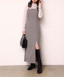 one after another NICE CLAUP | 【新色追加】Iラインスリットキャミワンピース(ワンピース)