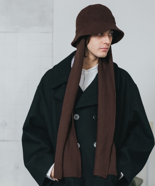 SEVEN BY SEVEN（セブンバイセブン）の「SEVEN BY SEVEN/セブン バイ セブン LONG EARMUFF HAT ハット（ハット・メンズ・グレー/ワインレッド/ブラウン・FREE）」の18枚目の写真